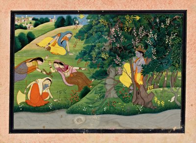 Krishna Fluting to the Milkmaids by Unknown